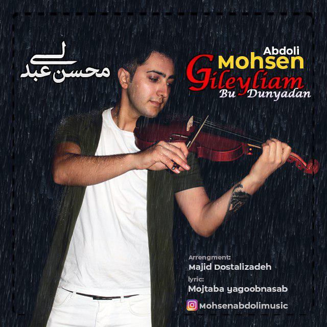 دانلود آهنگ جدید محسن عبدلی به نام گیلیئلیم بو دنیادان 